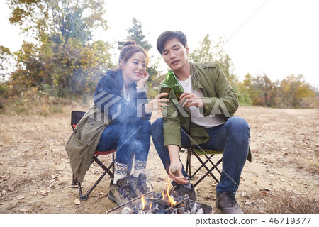 Couple, Camping, Korean Couple, Camping, Korean 46719377
