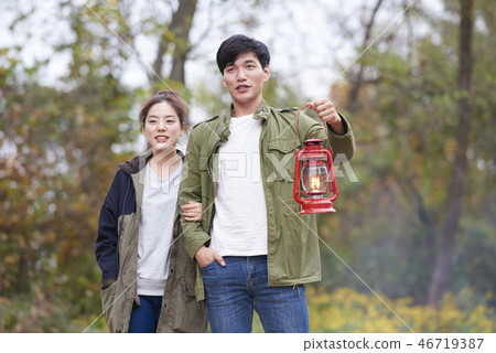 Couple, Camping, Korean 46719387