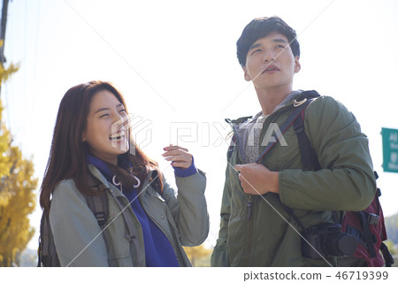 Couple, Camping, Korean 46719399