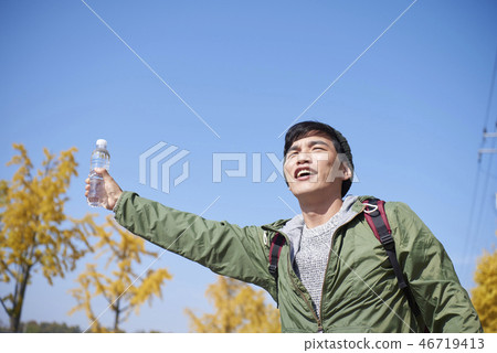 Camping, Young Men, Korean 46719413