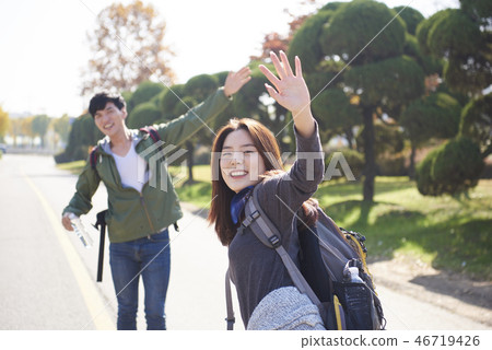 Couple, Camping, Korean Couple, Camping, Korean 46719426