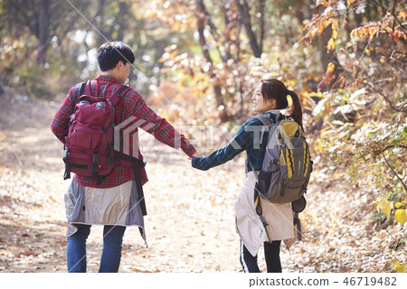 Couple, Camping, Korean 46719482