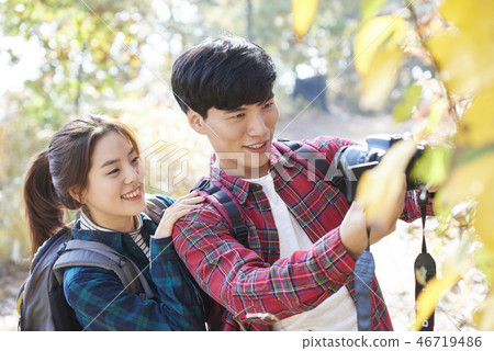 Couple, Camping, Korean Couple, Camping, Korean 46719486