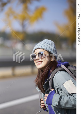 Camping, Young Women, Korean Camping, Young Women, Korean 46719496