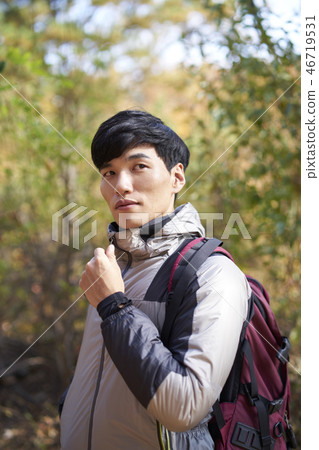 Camping, Young Men, Korean 46719531