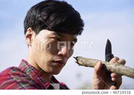 露營，年輕人，韓國人 46719538