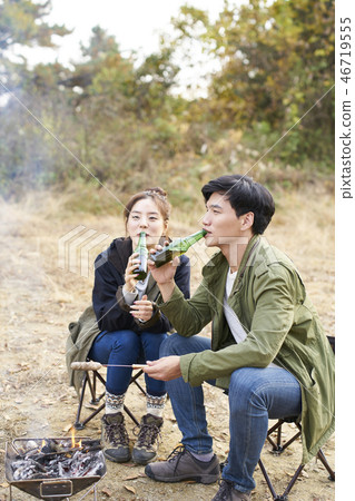 Couple, Camping, Korean Couple, Camping, Korean 46719555