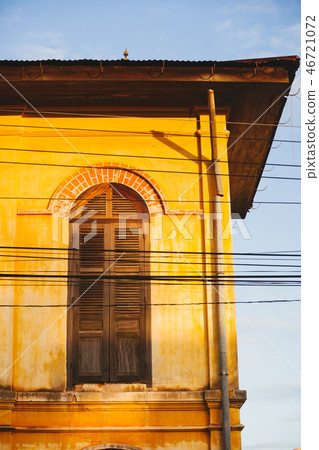 Old Colonial building in Sakon Nakhon, Thailand. 46721072