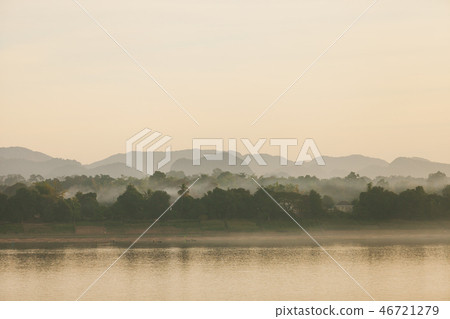 Mekhong river in the morning. Mekhong river in the morning. 46721279