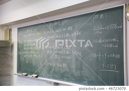 Science university technical school class image blackboard Science university technical school class image blackboard 46723070