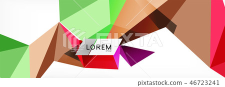 Science background. Abstract triangle pattern. Vector abstract geometric template Science background. Abstract triangle pattern. Vector abstract geometric template 46723241