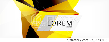 3d card on light backdrop. Abstract triangle pattern. Futuristic geometric background. 3d card on light backdrop. Abstract triangle pattern. Futuristic geometric background. 46723910