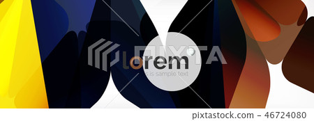 Modern geometric background. Poster template with polygonal elements 46724080