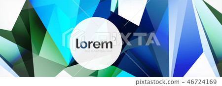 Modern geometric background. Poster template with polygonal elements Modern geometric background. Poster template with polygonal elements 46724169