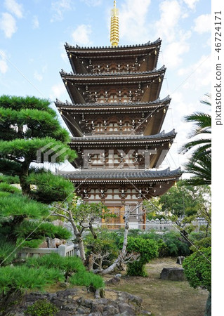 Honenji Temple Five-storied pagoda Honenji Temple Five-storied pagoda 46724171