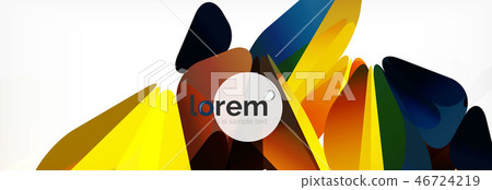 Vector colorful geometric triangle background, crystal banner design Vector colorful geometric triangle background, crystal banner design 46724219