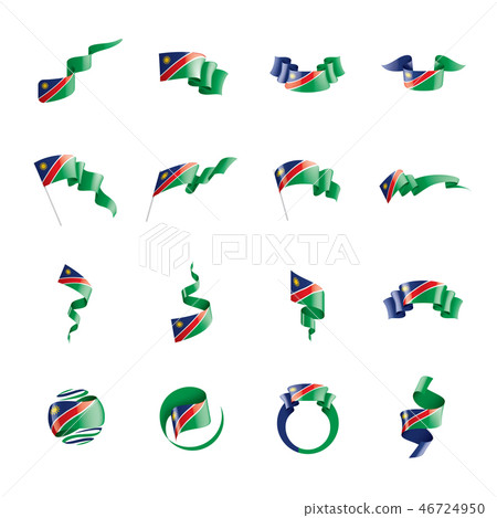 Namibia flag, vector illustration on a white background 46724950