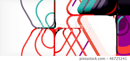 Abstract background multicolored geometric shapes modern design 46725241