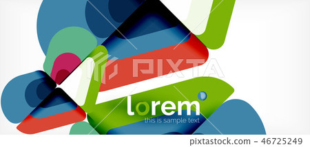 Abstract background multicolored geometric shapes modern design 46725249