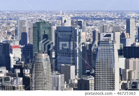 Tokyo cityscape in Japan I want to see skyscrapers such as Shiodome Tokyo cityscape in Japan I want to see skyscrapers such as Shiodome 46725363
