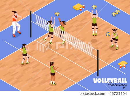 Volleyball Kids Team Background 46725504
