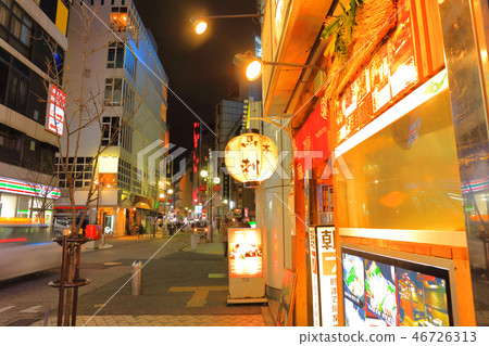 Nakasu Chuo Dori Road which crosses the center of entertainment district Nakasu, Hakata-ku, Fukuoka-shi, Fukuoka Prefecture 46726313