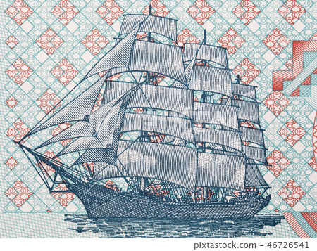 Image of the Dar Pomorza ship from Polish money Image of the Dar Pomorza ship from Polish money 46726541