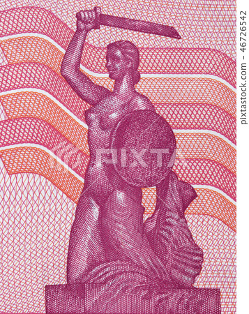 Image of the Mermaid Statue on the bank of the Vis Image of the Mermaid Statue on the bank of the Vis 46726542