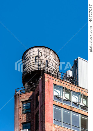 Water tanks in Tribeca in New York 46727087