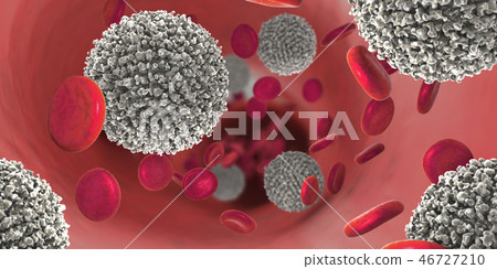 strong increase of non-functional white blood cell strong increase of non-functional white blood cell 46727210
