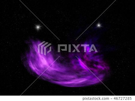 Small part of an infinite star field. 3D rendering 46727285