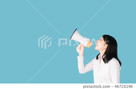 Female, loudspeaker 46728196
