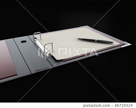 Ring binder folder with pen Ring binder folder with pen 46729324