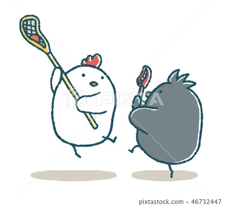 Flappy chicken and crow lacrosse 46732447