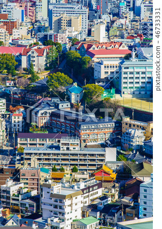 從火鍋山[長崎市長崎]看長崎市區 46733331