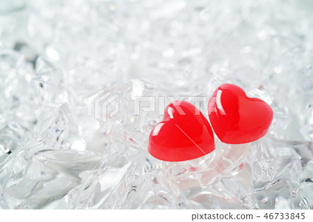 Red heart object Red heart object 46733845