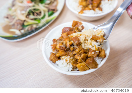 台灣 小吃 美食 滷肉飯 肉燥飯 Braised pork rice 台湾風肉そぼろ丼 台灣 小吃 美食 滷肉飯 肉燥飯 Braised pork rice 台湾風肉そぼろ丼 46734019
