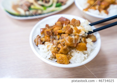 台灣 小吃 美食 滷肉飯 肉燥飯 Braised pork rice 台湾風肉そぼろ丼 46734025