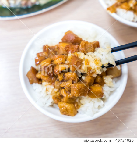 台灣 小吃 美食 滷肉飯 肉燥飯 Braised pork rice 台湾風肉そぼろ丼 46734026