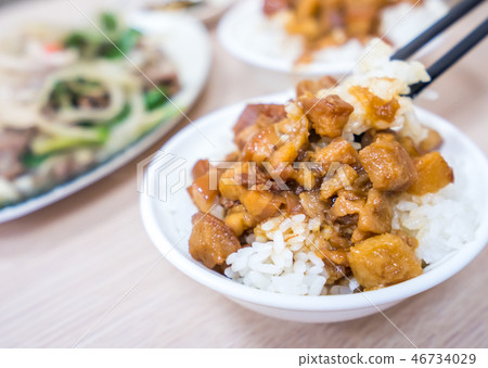 台灣 小吃 美食 滷肉飯 肉燥飯 Braised pork rice 台湾風肉そぼろ丼 46734029