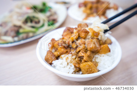 台灣 小吃 美食 滷肉飯 肉燥飯 Braised pork rice 台湾風肉そぼろ丼 46734030