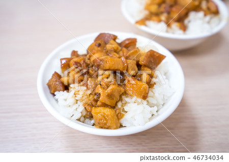 台灣 小吃 美食 滷肉飯 肉燥飯 Braised pork rice 台湾風肉そぼろ丼 46734034