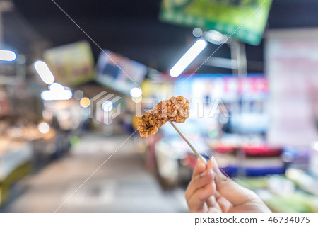 台灣 小吃 鹽酥雞 鹹酥雞 夜市 fried chicken 台湾風フライドチキン 唐揚げ 46734075