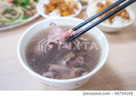 台灣 台南 小吃 美食 牛肉湯 beef soup 牛肉の湯引き汁 46734199
