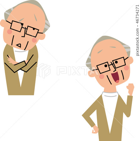 Elderly man who has troubles Elderly man who has troubles 46734271