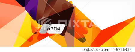 Science background. Abstract triangle pattern. Vector abstract geometric template Science background. Abstract triangle pattern. Vector abstract geometric template 46736432