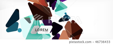 Science background. Abstract triangle pattern. Vector abstract geometric template Science background. Abstract triangle pattern. Vector abstract geometric template 46736433