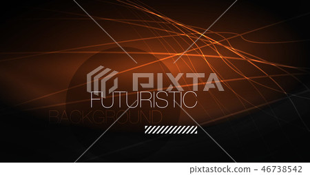 Digital technology abstract background - neon geometric design. Abstract glowing lines. Colorful Digital technology abstract background - neon geometric design. Abstract glowing lines. Colorful 46738542