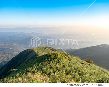 grass hill in autumn 46738608