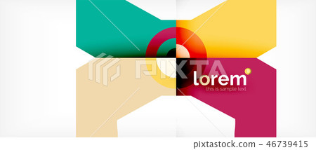 Abstract round elements composition background, organic design 46739415